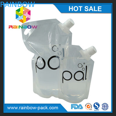 กระเป๋าไวน์ใส 4oz / 8oz / 16oz พร้อม BPA ฟรี