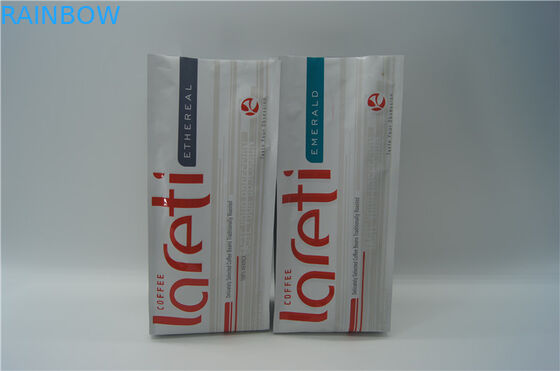 Customzied ด้านเป้าเสื้อกางเกงถุงบรรจุภัณฑ์กาแฟสำหรับกาแฟบดกับวาล์ว