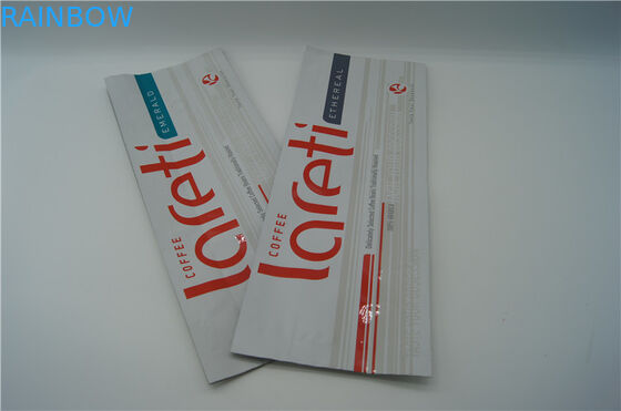 Customzied ด้านเป้าเสื้อกางเกงถุงบรรจุภัณฑ์กาแฟสำหรับกาแฟบดกับวาล์ว