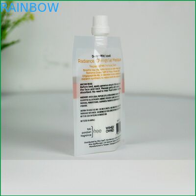 ของเหลวยืนขึ้นกระเป๋าที่มีบรรจุภัณฑ์พวยกระเป๋าพวยสำหรับเจลมาสก์ / แชมพูกระเป๋าพวยของเหลว