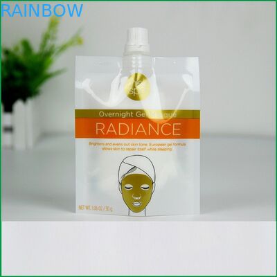 ของเหลวยืนขึ้นกระเป๋าที่มีบรรจุภัณฑ์พวยกระเป๋าพวยสำหรับเจลมาสก์ / แชมพูกระเป๋าพวยของเหลว