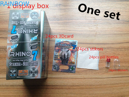 กระป๋องยาพลาสติกกันความชื้นที่สามารถใช้ได้อีกครั้ง สําหรับ Rhino 7 แพ็คเกจ