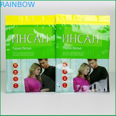 ถุง Ziplock พลาสติกแบบกำหนดเองบรรจุภัณฑ์ถุงพลาสติกเสื้อยืดสำหรับเสื้อผ้า