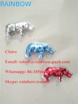 ขายส่งสหรัฐอเมริกาแรดยาบรรจุภัณฑ์บรรจุภัณฑ์พลาสติกบัตร 3D สำหรับไปแรดแคปซูลภาชนะ / กระสุน / ขวด