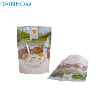 ขนม Ziplock Stand Up บรรจุภัณฑ์ถุงพลาสติกสำหรับบรรจุภัณฑ์ผลไม้แห้ง