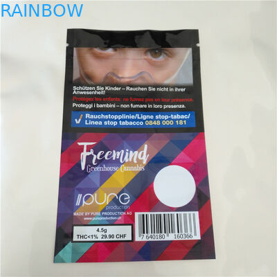 Cbd Thc Fudge เมล็ดถุงพลาสติกผนึกความร้อน, ซองอลูมิเนียมฟอยล์สำหรับ Cbd Gummy