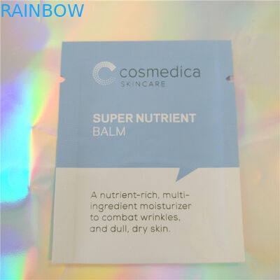 ซองพลาสติกอลูมิเนียมฟอยล์บรรจุภัณฑ์ตัวอย่างซองเครื่องสำอางสามซองซีลตัวอย่างเครื่องสำอาง