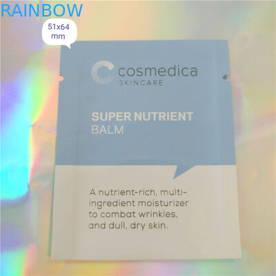 ซองพลาสติกอลูมิเนียมฟอยล์บรรจุภัณฑ์ตัวอย่างซองเครื่องสำอางสามซองซีลตัวอย่างเครื่องสำอาง