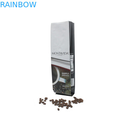 ที่กำหนดเองพิมพ์ด้านเป้าเสื้อกางเกงฟอยล์เรียงรายถุงกาแฟขายส่งแพ็ค 500 กรัม 1 กิโลกรัม