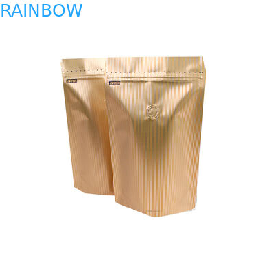 ที่กำหนดเองพิมพ์แมตต์คั่วเมล็ดกาแฟบรรจุภัณฑ์ถุงยืนขึ้นกระเป๋าอลูมิเนียมถุงบรรจุภัณฑ์กาแฟ 250 กรัมพร้อมวาล์ว