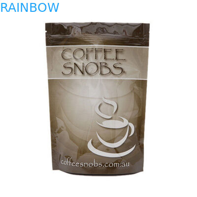 ที่กำหนดเอง 250 กรัม 500 กรัม 1 กิโลกรัมตารางบล็อกด้านล่างแบน ziplock เมล็ดกาแฟบรรจุภัณฑ์ถุง