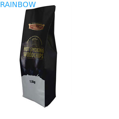 ที่กำหนดเอง 250 กรัม 500 กรัม 1 กิโลกรัมตารางบล็อกด้านล่างแบน ziplock เมล็ดกาแฟบรรจุภัณฑ์ถุง
