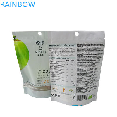 ถุงพลาสติกพิมพ์แบบกำหนดเองบรรจุภัณฑ์ฟอยล์ลามิเนต Mylar Ziplock ถุงขนม