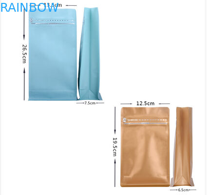 ถุงพลาสติกสีดำด้านนำมาใช้ใหม่บรรจุภัณฑ์ยืนขึ้นกระเป๋าสำหรับเมล็ดกาแฟ