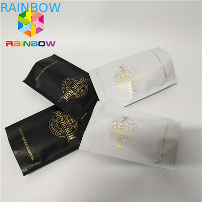 ถุงซิปพลาสติกเป้าเสื้อกางเกงด้านล่าง 500g ยืนขึ้นกระเป๋า ziplock กาแฟ resealable