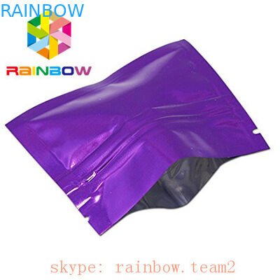 ที่มีสีสัน 3 ด้านปิดผนึกแบนมินิ mylar ฟอยล์ถุง 1 กรัมป่านชา / ดอกไม้บรรจุภัณฑ์กระ