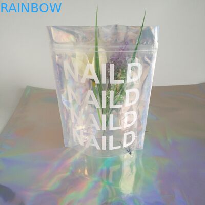 ถุง Ziplock โฮโลแกรม Mylar 3 ด้านสำหรับผลิตภัณฑ์ขัดผิวกาย