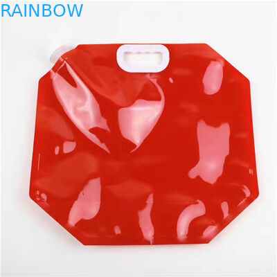 กีฬากลางแจ้งพวยกระเป๋าบรรจุภัณฑ์ 2L 3L 5L 10L BPA ฟรีพับน้ำพวยกระเป๋า