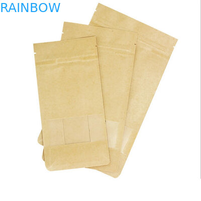 ล้างหน้ากระดาษที่กำหนดเองถุงซิปล็อคสามด้านบรรจุถุงตราประทับสำหรับถั่วขนม