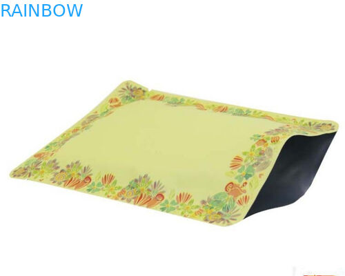 ถุงบรรจุตัวอย่างเครื่องสำอางแบบปิดผนึกสามด้านสีดำแบบกำหนดเองสำหรับครีม