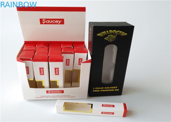 Vaporizer Iismooker บรรจุภัณฑ์กล่องกระดาษทิ้งสำหรับ Vape Pen Cartridge