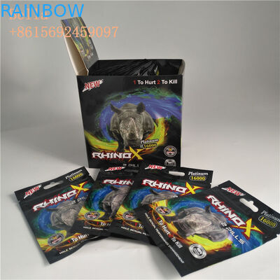 แขวนถุงพลาสติกบรรจุภัณฑ์ถุงยา Ziplock ถุงซิปฟอยล์พลาสติกที่มีการพิมพ์โลโก้