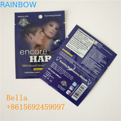 แขวนถุงพลาสติกบรรจุภัณฑ์ถุงยา Ziplock ถุงซิปฟอยล์พลาสติกที่มีการพิมพ์โลโก้