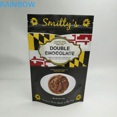 Stand Up Snack Bag Packaging สามด้านซีลรอบมุมมีซิป