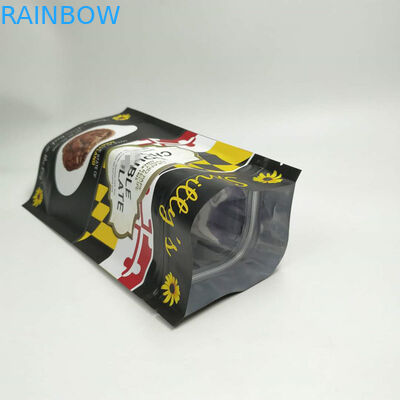 Stand Up Snack Bag Packaging สามด้านซีลรอบมุมมีซิป