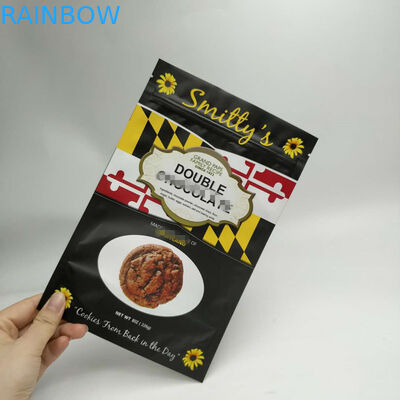 Stand Up Snack Bag Packaging สามด้านซีลรอบมุมมีซิป