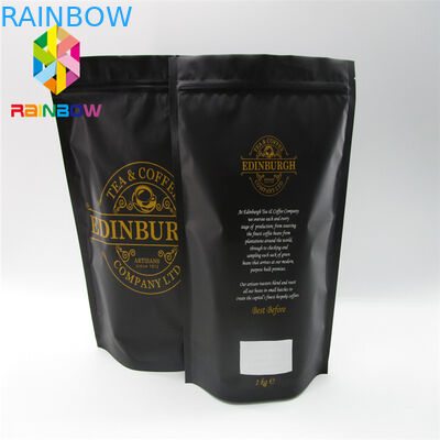 ลามิเนตลูมิเนียมฟอยล์บรรจุถุงพลาสติกความร้อนปิดผนึกถุงด้วยวาล์ว