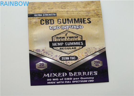 ลุกขึ้นยืนถุงฟอยล์อลูมิเนียมสำหรับบรรจุภัณฑ์ยา Rhino 7 Swag Platinum 15000