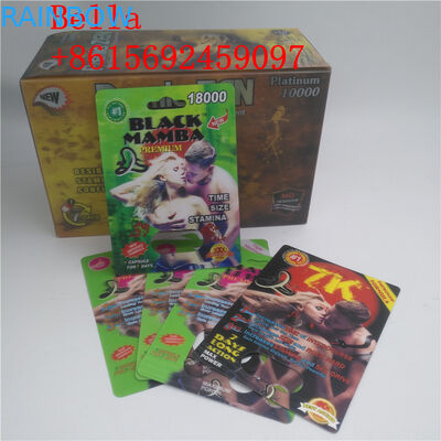 บรรจุภัณฑ์พุพองพลาสติกสีดำสำหรับบรรจุแคปซูลเสริมชาย