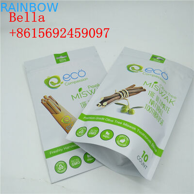 เคลือบด้าน Ziplock ถุงบรรจุภัณฑ์ขนมขบเคี้ยวหลักฐานความต้านทานการเจาะ