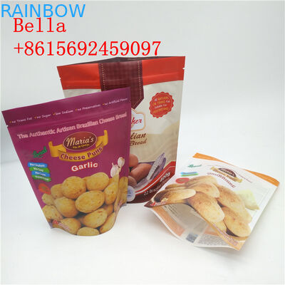 เคลือบด้าน Ziplock ถุงบรรจุภัณฑ์ขนมขบเคี้ยวหลักฐานความต้านทานการเจาะ