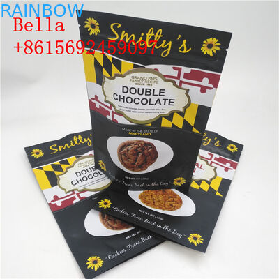 เคลือบด้าน Ziplock ถุงบรรจุภัณฑ์ขนมขบเคี้ยวหลักฐานความต้านทานการเจาะ