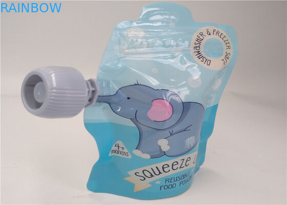 กระเป๋าใสเหลว Spout สำหรับบรรจุภัณฑ์เครื่องดื่ม / เครื่องดื่มให้พลังงาน