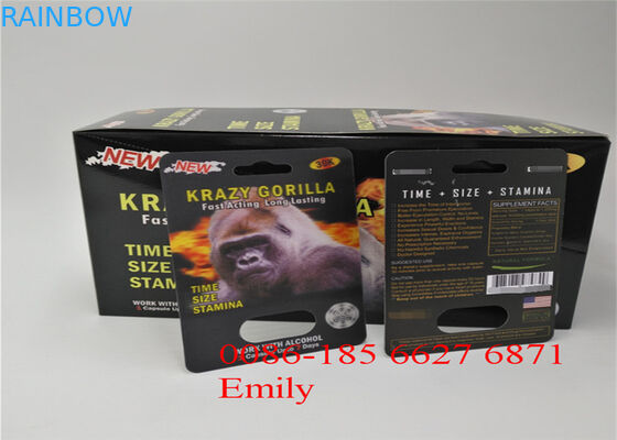 บรรจุภัณฑ์บัตรตุ่ม OEM สำหรับเพิ่มบรรจุภัณฑ์ Max Man Capsules