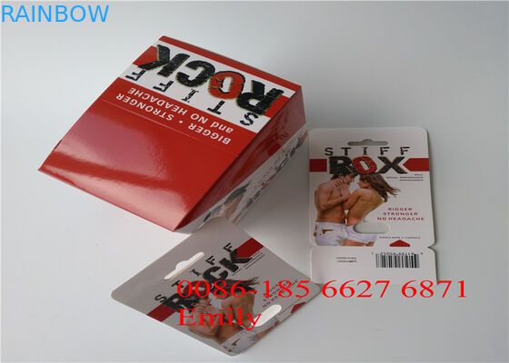 บรรจุภัณฑ์บัตรตุ่ม OEM สำหรับเพิ่มบรรจุภัณฑ์ Max Man Capsules