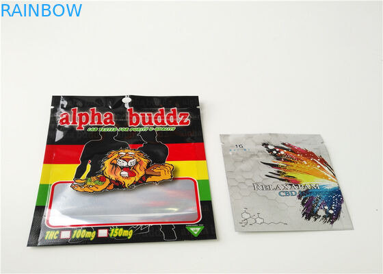 บรรจุภัณฑ์ธูปสมุนไพรขนาดเล็กโลโก้ที่กำหนดเองพิมพ์ด้วยอลูมิเนียมชั้นเคลือบ