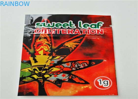 บรรจุภัณฑ์ธูปสมุนไพรขนาดเล็กโลโก้ที่กำหนดเองพิมพ์ด้วยอลูมิเนียมชั้นเคลือบ