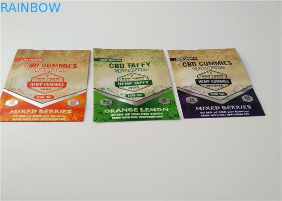 บรรจุภัณฑ์ธูปสมุนไพรขนาดเล็กโลโก้ที่กำหนดเองพิมพ์ด้วยอลูมิเนียมชั้นเคลือบ