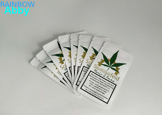 การพิมพ์ทองแมตต์อลูมิเนียมฟอยล์ถุงก๊าซเป้าเสื้อกางเกงด้านข้าง 10000 MOQ