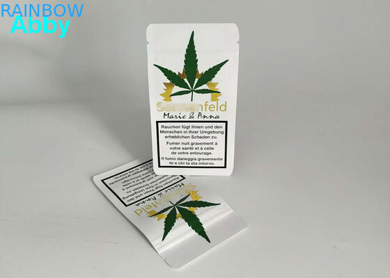 การพิมพ์ทองแมตต์อลูมิเนียมฟอยล์ถุงก๊าซเป้าเสื้อกางเกงด้านข้าง 10000 MOQ