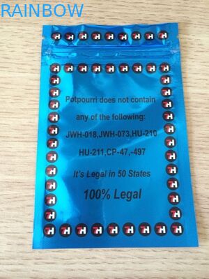 เคลือบเงาฟอยล์ถุงซิปพลาสติก 7h ฉลากแบบกำหนดเองพิมพ์สำหรับเมล็ด CBD