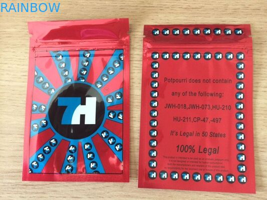 เคลือบเงาฟอยล์ถุงซิปพลาสติก 7h ฉลากแบบกำหนดเองพิมพ์สำหรับเมล็ด CBD