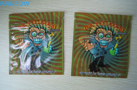 บรรจุภัณฑ์ธูปสมุนไพรอำพันใบไม้, ความปลอดภัยกระเป๋าซีลสามด้าน 4 กรัม