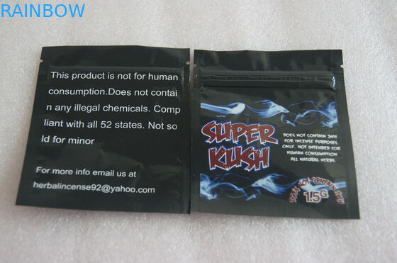 บรรจุภัณฑ์ธูปสมุนไพรสูง Barrier ถุงซิปพลาสติกวัสดุ