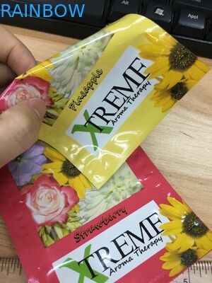 บรรจุภัณฑ์ธูปสมุนไพรดอกไม้ CBD ถุงฟอยล์แพทย์อลูมิเนียมแปดสี