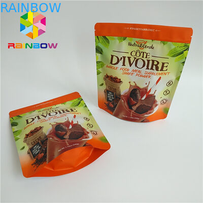 บรรจุภัณฑ์ถุงพลาสติกเกรดอาหารแมตต์ยืนขึ้นถุงกระเป๋าสำหรับขนมขบเคี้ยว